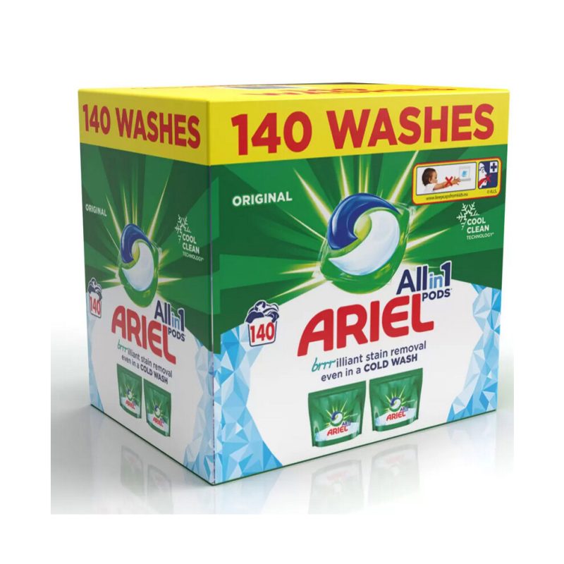 140 Original Wash Ariel All in One Clothes Washing Pods