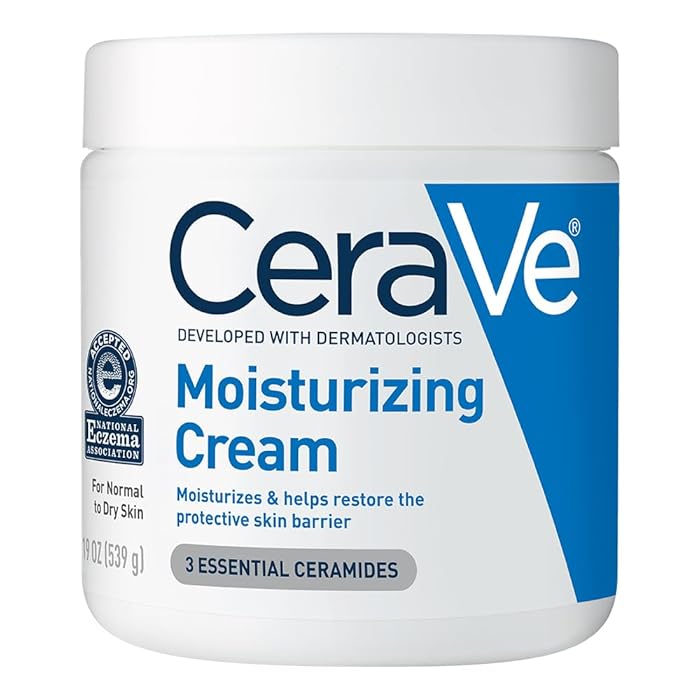 CeraVeMoisturizing Cream | Body and Face Moisturizer for Dry Skin | Body Cream with Hyaluronic Acid and Ceramides | Daily Moisturizer | Oil-Free | Fragrance Free | Non-Comedogenic | 19 Ounce