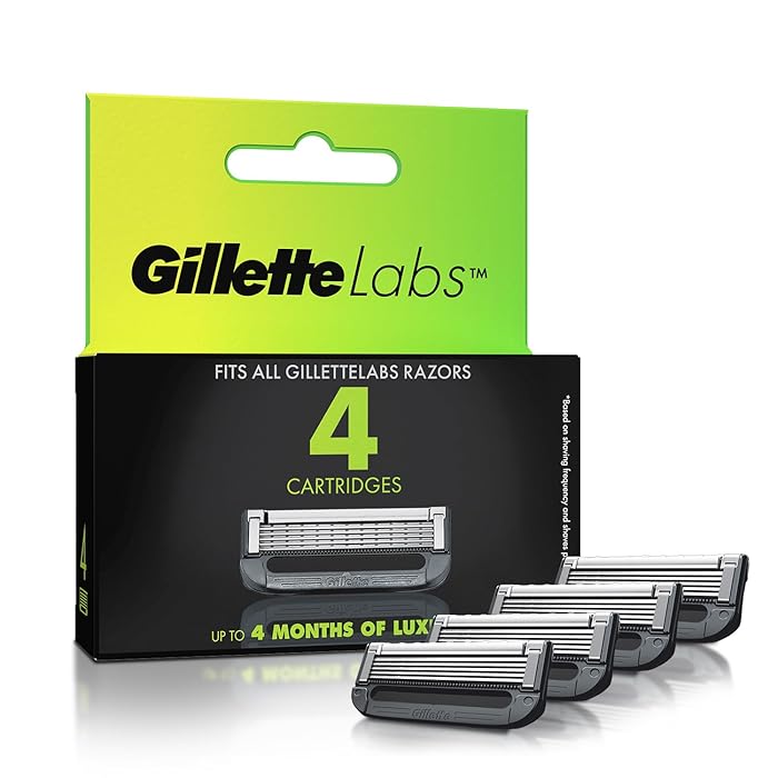 Gillette Labs Shaving Blades For Men Pack Of 4 Cartridges