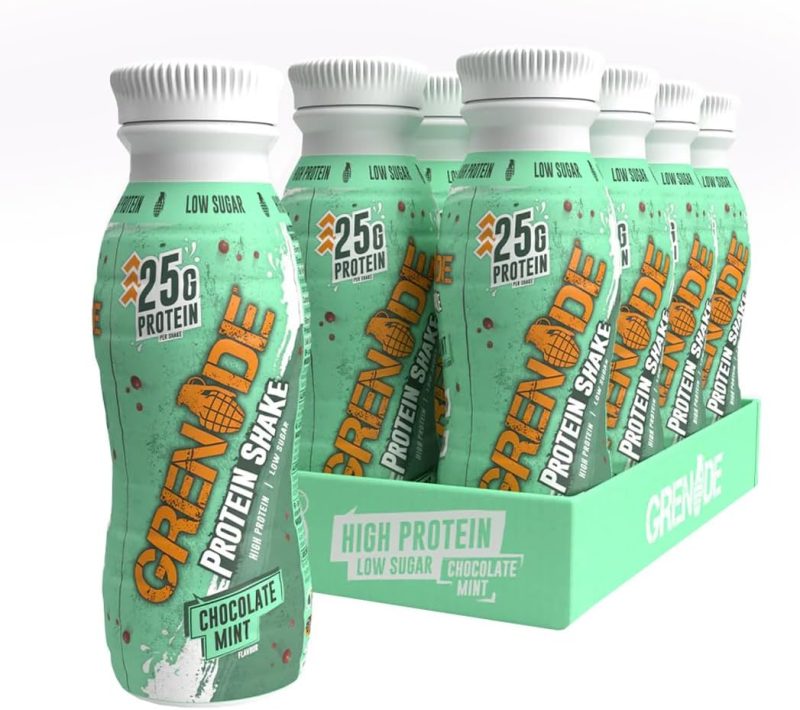 Grenade High Protein Shake, 8 x 330 ml - Chocolate Mint
