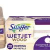 Swiffer WetJet Mops for Floor Cleaning, Hardwood Floor Cleaner, Mopping Refill Bundle, Includes: 20 Pads, 1 Cleaning Solution