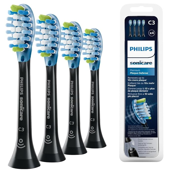 Philips Sonicare Original W2 Optimal White Standard Sonic Toothbrush Heads - 4 Pack in White (Model HX6064/10)