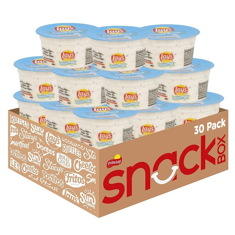Lay's Dip Cups, Creamy Ranch, 3.7 Ounce (Pack of 30)