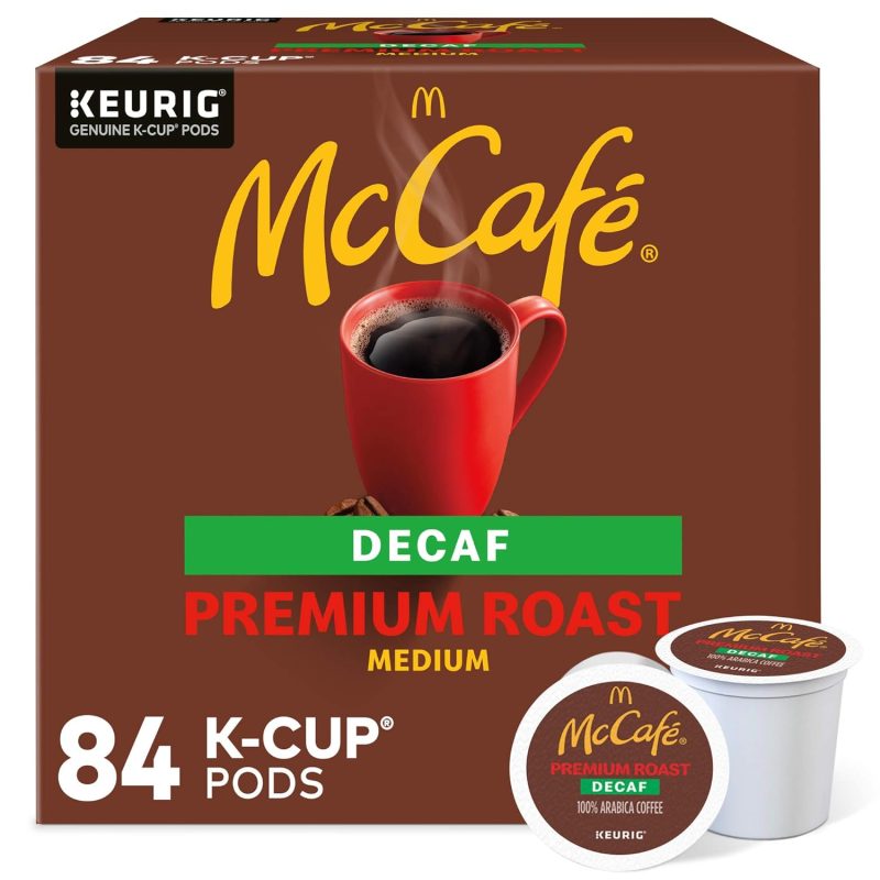 McCafe Premium Roast Decaf, Keurig Single Serve K-Cup Pods, Medium Roast Coffee Pods, 84 Count