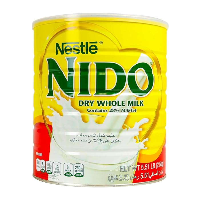 NestleNido Milk Powder, Imported from Holland, Specially Formulated, Fortified with Vitamins and Minerals, Easy To Prepare, over 12 months, 5.51 LBS
