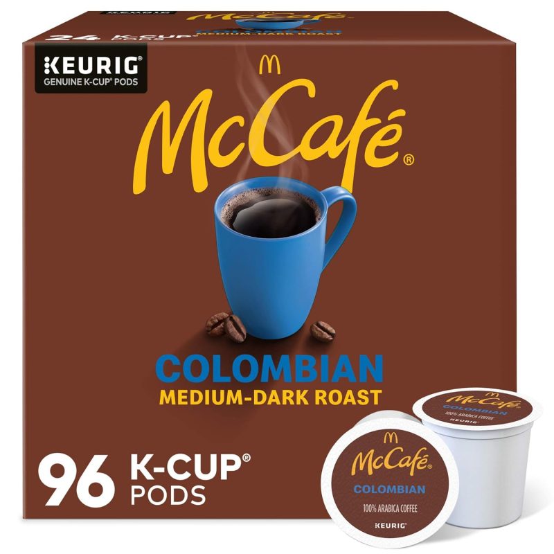 McCafe Colombian, Single Serve Coffee Keurig K-Cup Pods, Medium Roast, 96 Count