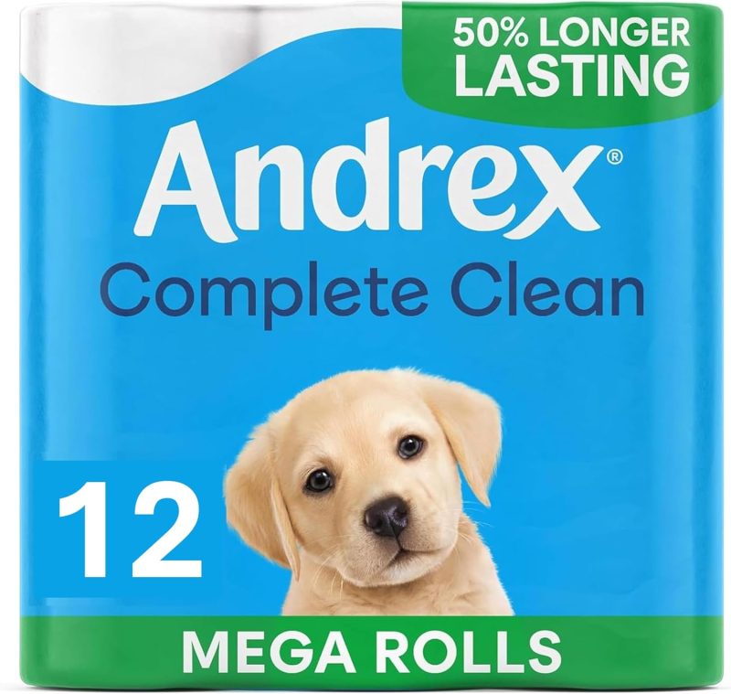 Andrex Classic Clean Mega Toilet Roll - 12 Mega XL