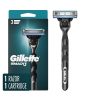 Gillette Mach3 Razor for Men, 1 Razor Handle + 1 Blade Refill