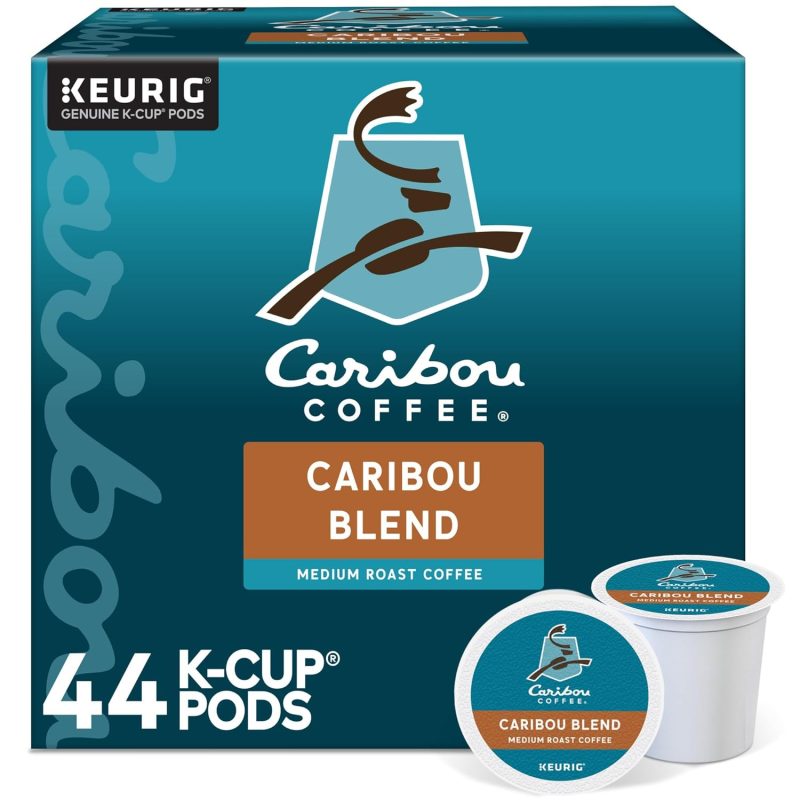 Caribou Coffee Caribou Blend Keurig Single-Serve K-Cup Pod, Medium Roast Coffee, 44 Count