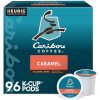 Caribou Coffee Caramel Flavored Coffee, Single Serve Keurig K-Cup Pods, Medium Roast Coffee, 96-Count Box (Pack of 4)