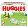 Baby Wipes, Huggies Natural Care Sensitive Baby Diaper Wipes, Unscented, Hypoallergenic