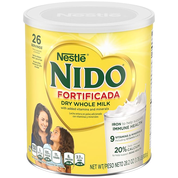 NidoFortificada Dry Whole Milk 1.76 Pound