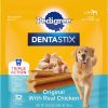 PEDIGREE DENTASTIX Large Dog Dental Treats Original Flavor Dental Bones, 1.66 lb. Pack (32 Treats)