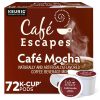Cafe Escapes Cafe Mocha Keurig Single-Serve K-Cup Pods, 72 Count