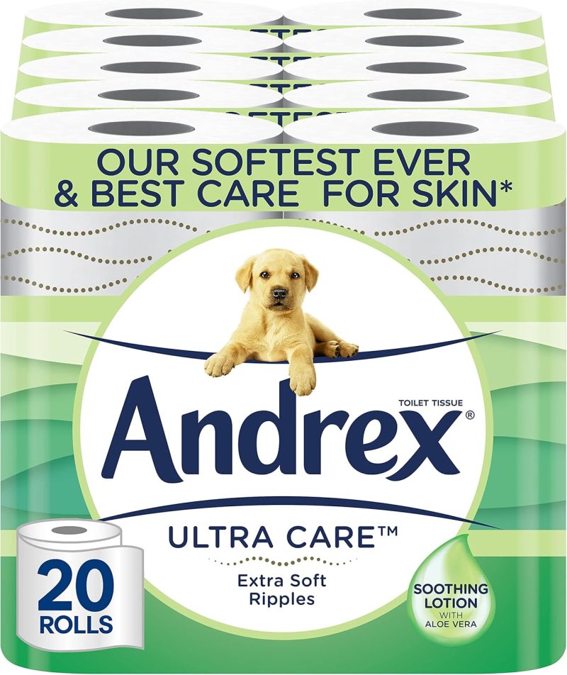 Andrex Ultra Care Toilet Paper - 20 Toilet Roll Pack