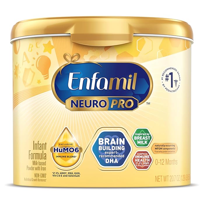 EnfamilNeuroPro Baby Formula, Infant Formula Nutrition, Triple Prebiotic Immune Blend, 2'FL HMO, & Expert-Recommended Omega-3 DHA, Perfect Choice for Baby Milk, Non-GMO, Powder Tub, 20.7 Oz