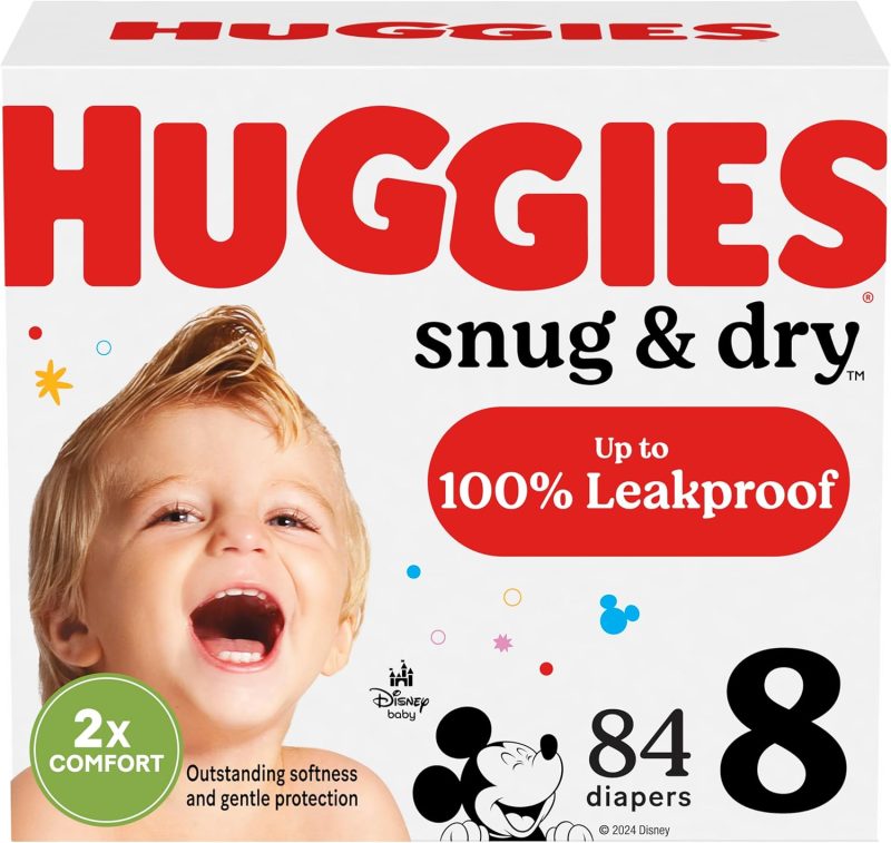 Huggies Diapers, Snug & Dry Baby Diapers 84 Count