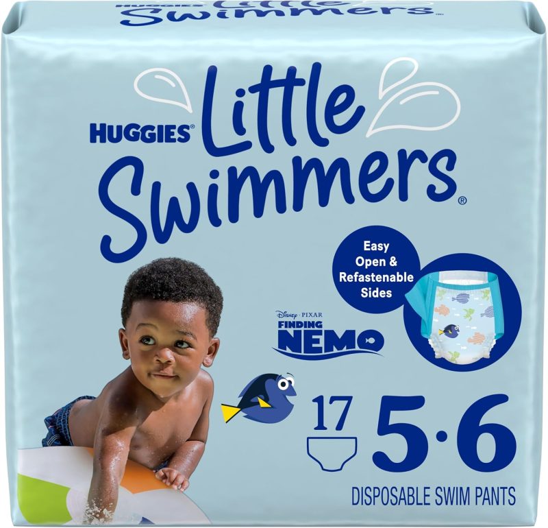 Huggies Little Swimmers Disposable Swim Diapers, Size 3 (16-26 lbs), 20 Ct