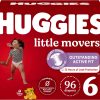 Huggies Size 6 Diapers, Little Movers Baby Diapers, Size 6 (35+ lbs), 96 Ct