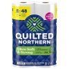 Quilted Northern Ultra Soft & Strong Toilet Paper, 8 Super Mega Rolls = 48 Regular Rolls, 5X Stronger*, Premium Soft Toilet Tissue