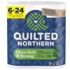 Quilted Northern Ultra Plush Toilet Paper with Sweet Lilac & Vanilla Scented Tube, 24 Mega Rolls = 96 Regular Rolls