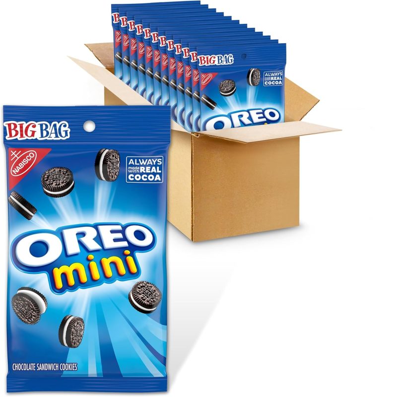 Oreo Mini Chocolate Sandwich Cookies, Big Bag, 12 -3 oz Packs