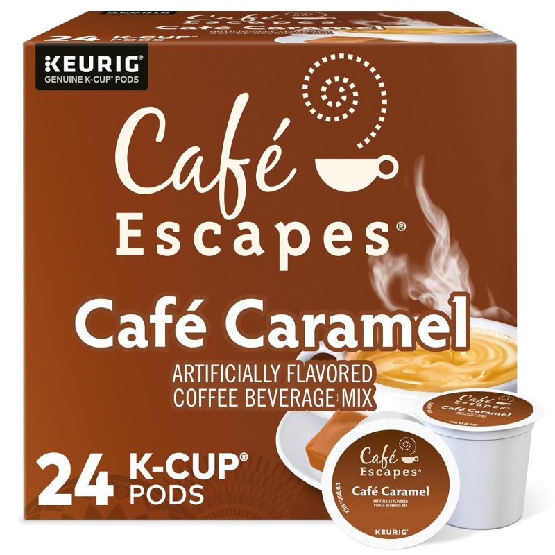 Café Escapes Café Caramel, Keurig Single-Serve K-Cup Pods, 24 Count
