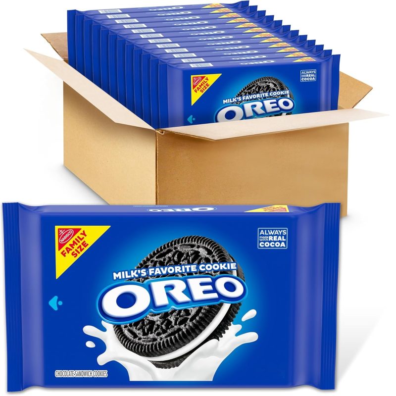 OREO Chocolate Sandwich Cookies, Family Size, 12 - 18.12 oz Packs
