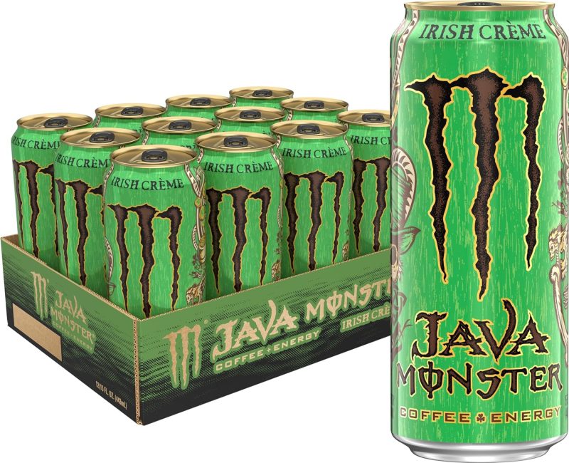 Java Monster Irish Blend, Coffee + Energy Drink, 15 Ounce (Pack of 12)