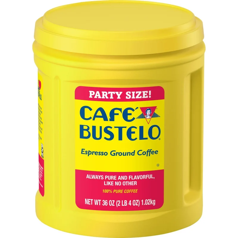 Cafe Bustelo Espresso Ground Coffee, Dark Roast, 36-oz. Canister