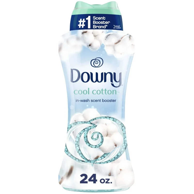 Downy In-Wash Laundry Scent Booster Beads, Cool Cotton Scent, 24 oz