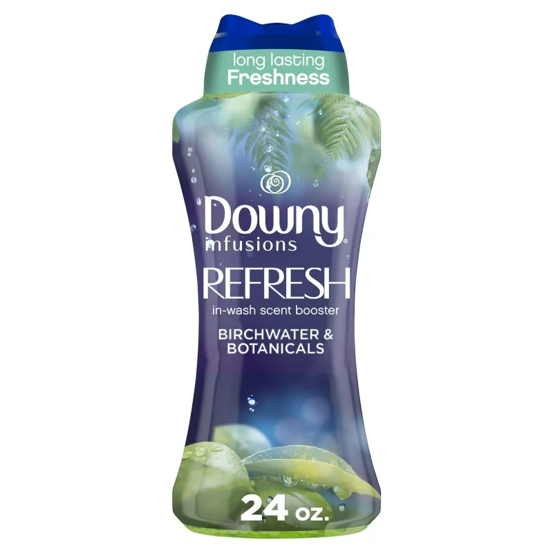 Downy Infusions In-Wash Scent Booster Beads, Refresh, Birch Water & Botanicals, 24 Oz