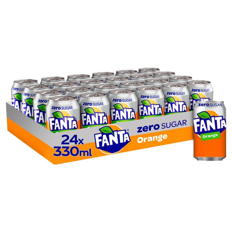Fanta Zero Sugar  Orange 24 x 330ml