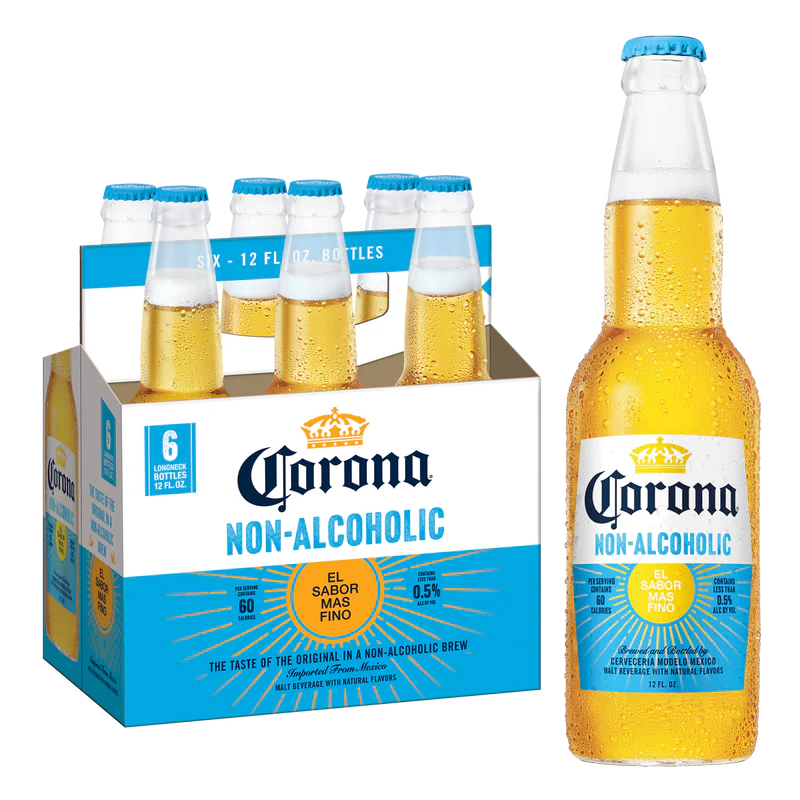 Corona Non-Alcoholic 6pk 12oz Btl 0.5% ABV