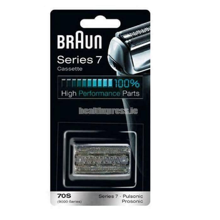 Braun 70S Replacement Foil and Cutter Cassette Silver, Compatible with Older Series 7 Shavers
