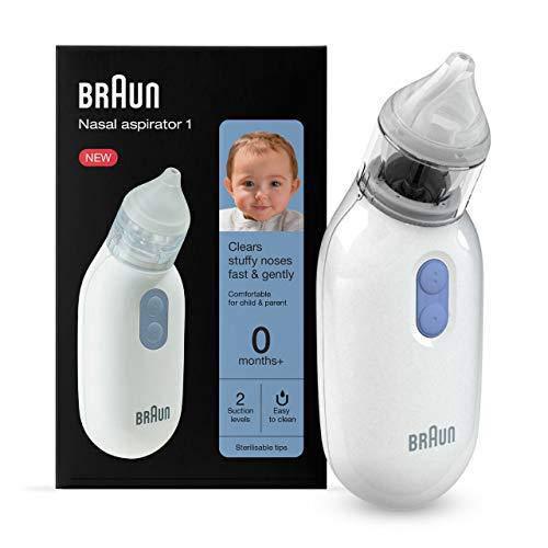 Braun BNA100EU Nasal Aspirator - Fast and Gentle, Easy Use for All Ages - White