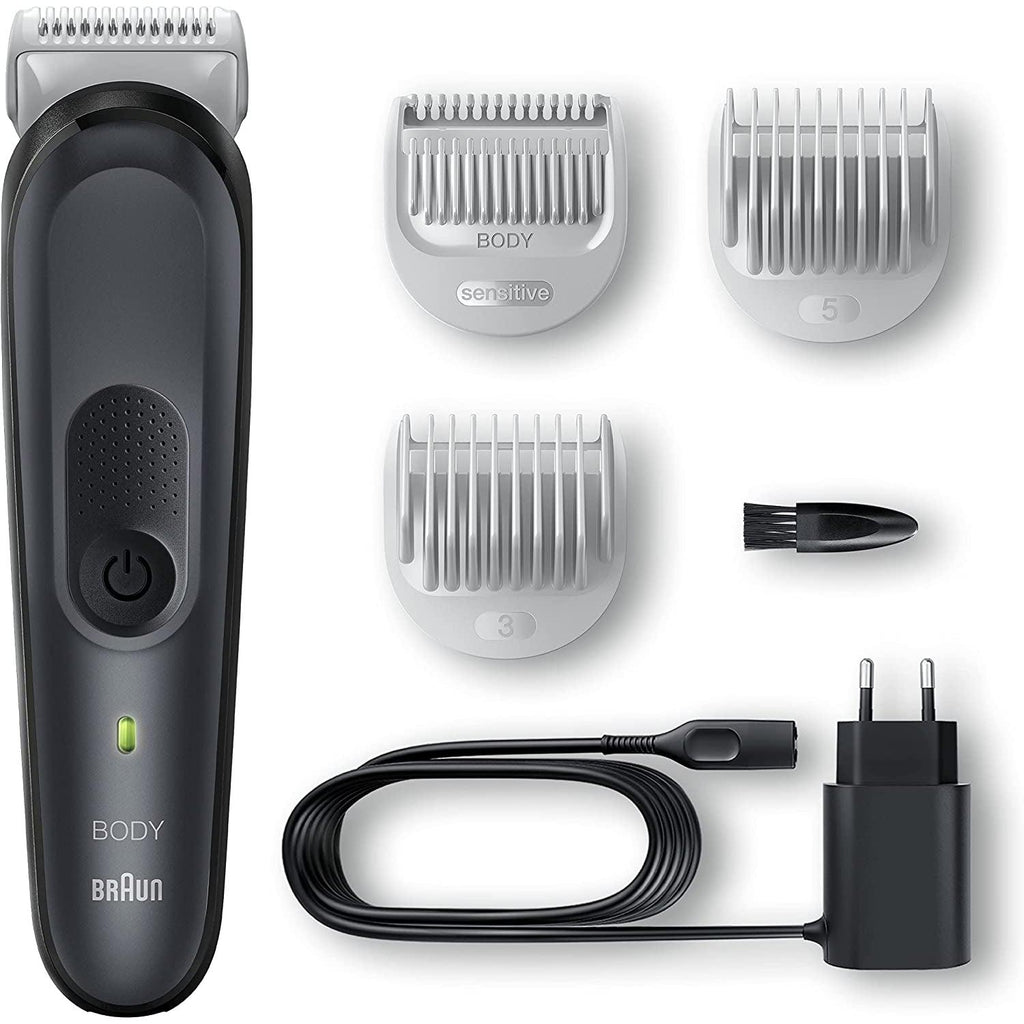 Braun Body Groomer 3 BG3350, Manscaping Tool for Men, with SkinShield Technology