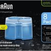 Braun Clean and Renew Refill Cartridges CCR, 8 Pack