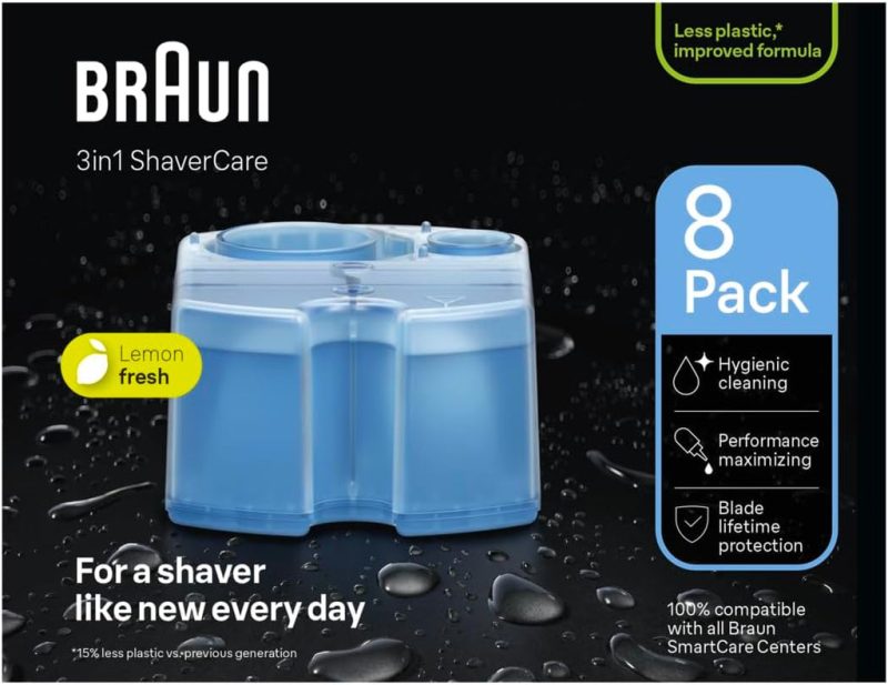 Braun Clean and Renew Refill Cartridges CCR, 8 Pack
