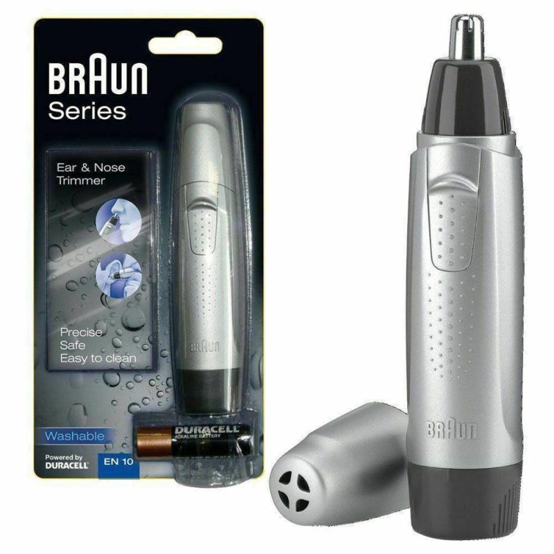Braun Ear and Nose Trimmer EN10 - Safe & Accurate Hair Removal - Fully Washable