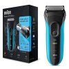 Braun Men's Series 3 ProSkin 3010s Wet and Dry Electric Shaver - Black/Blue