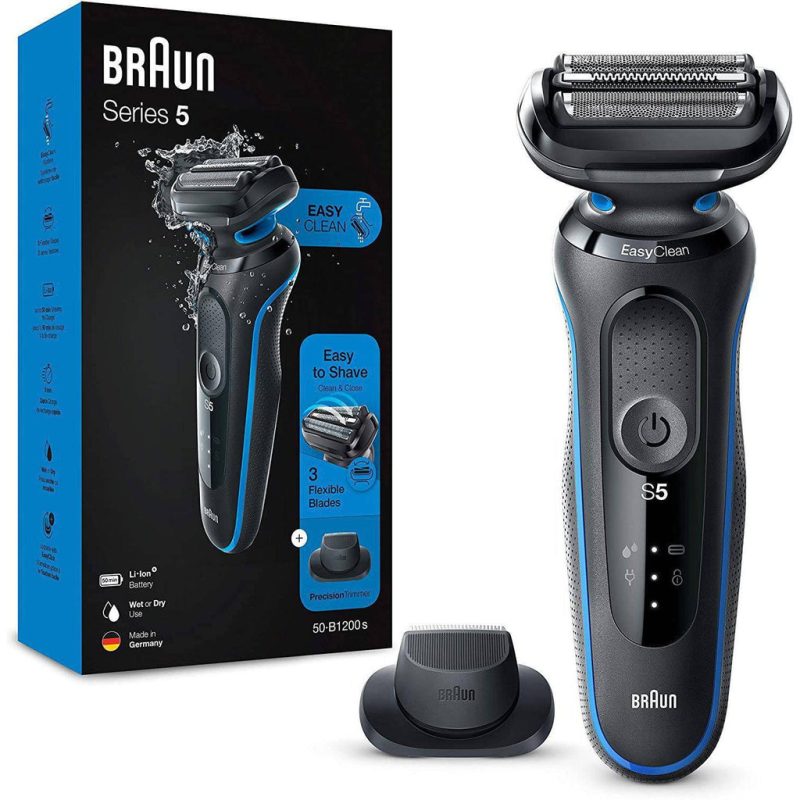 Braun Men's Series 5 50-B1200s Wet and Dry Shaver w/ Precision Trimmer - Blue