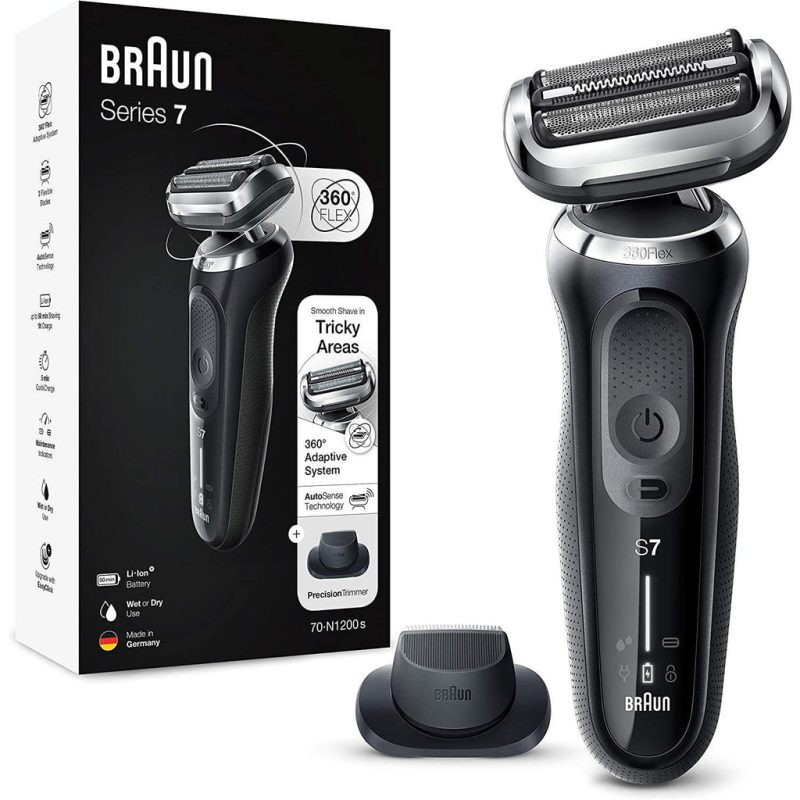 Braun Men's Series 7 70-N1200s Wet and Dry Shaver with Travel Case - Black