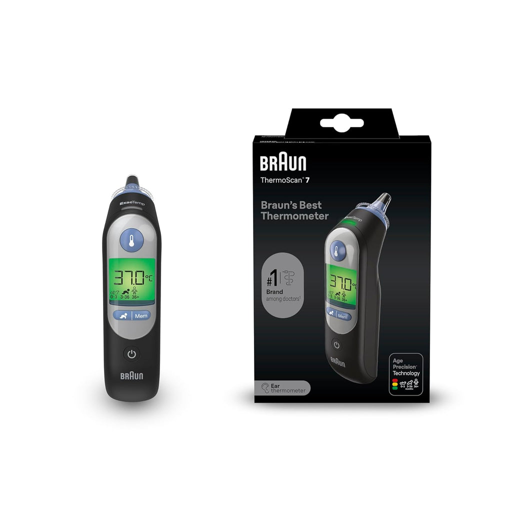 Braun ThermoScan 7 Ear thermometer with Age Precision IRT6520B Black Edition