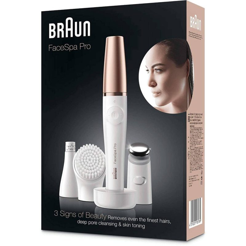 Braun Women's FaceSpa Pro 911 3-in-1 Facial Epilator - Cleansing & Toning System