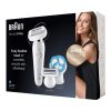 Braun Women's Silk-Epil 9 Flex 9010 Wet & Dry Epilator - with 6 Extras - White