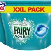 Fairy Non-Bio PODS, Washing Liquid Laundry Detergent Tablets / Capsules, 108 Washes (54 x 2), Huggably Soft for Sensitive Skin