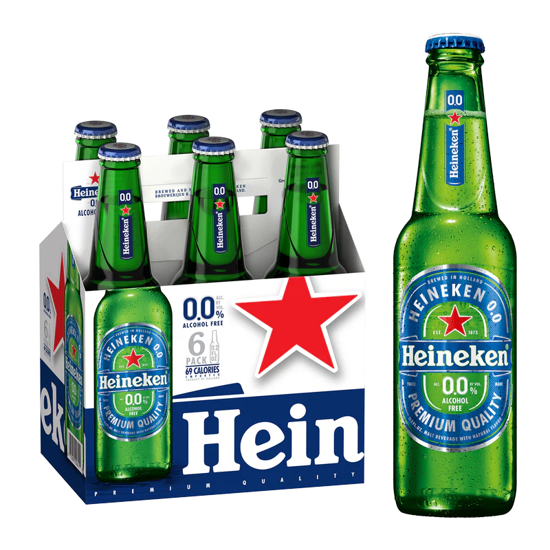Heineken 0.0 6pk 12oz Btl 0.0% ABV