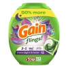 Gain flings Laundry Detergent Soap Pacs HE Compatible 112 ct Long Lasting Scent Moonlight Breeze