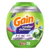 Gain Flings Laundry Detergent Soap Pacs with Odor Defense, Super Fresh Scent, 112 Count, 3 in 1 Laundry Pods with Febreze and Oxi